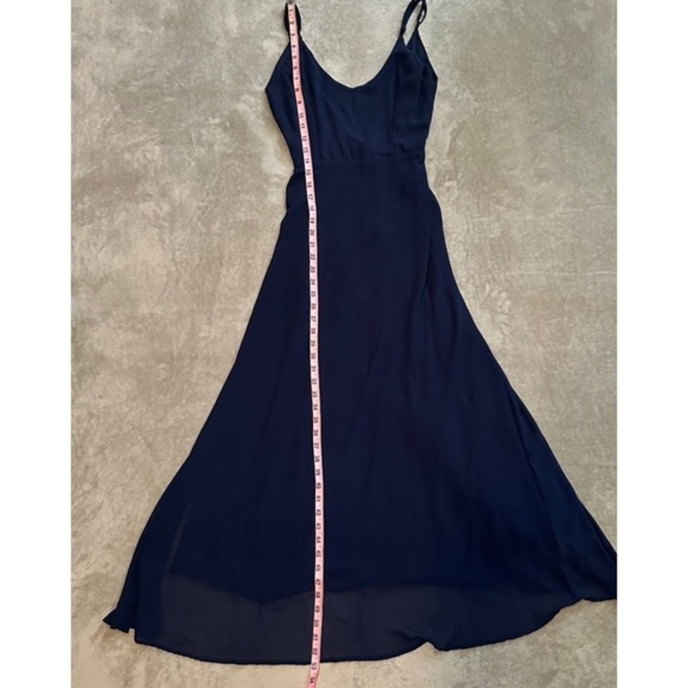 True Decadence Women Size 6 Navy Blue Maxi Dress Formal Evening Prom Bridesmaid - Picture 8 of 17